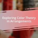 Exploring Color Theory in Arrangements